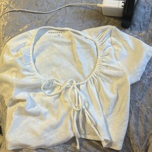 White Aeropostale top size xl